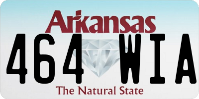 AR license plate 464WIA