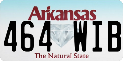 AR license plate 464WIB