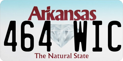 AR license plate 464WIC