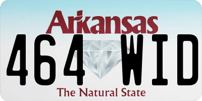 AR license plate 464WID