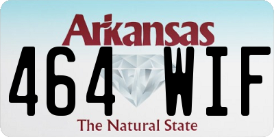 AR license plate 464WIF
