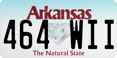 AR license plate 464WII