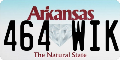 AR license plate 464WIK