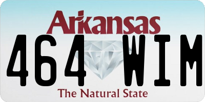 AR license plate 464WIM