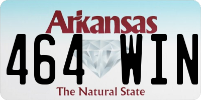 AR license plate 464WIN