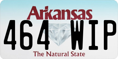 AR license plate 464WIP