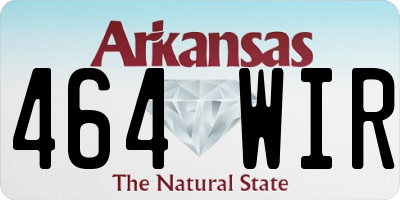 AR license plate 464WIR
