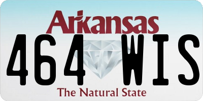 AR license plate 464WIS