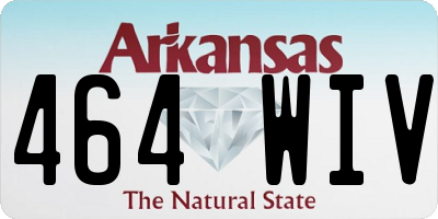AR license plate 464WIV