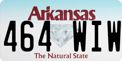 AR license plate 464WIW