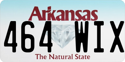 AR license plate 464WIX