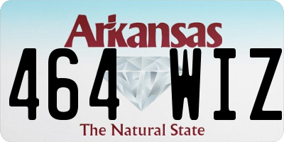 AR license plate 464WIZ