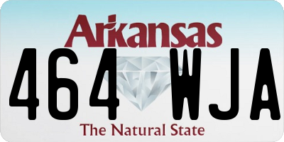 AR license plate 464WJA