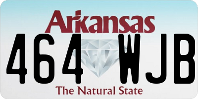 AR license plate 464WJB
