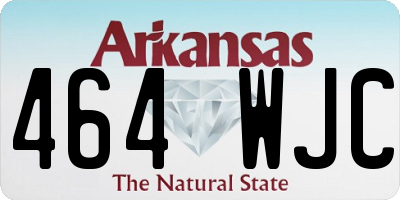 AR license plate 464WJC