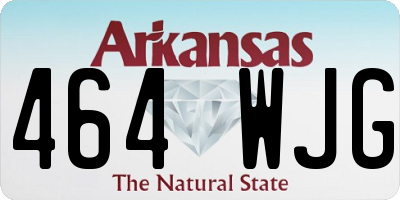AR license plate 464WJG
