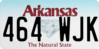 AR license plate 464WJK