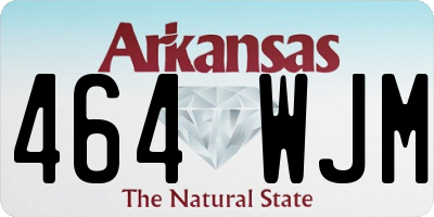 AR license plate 464WJM