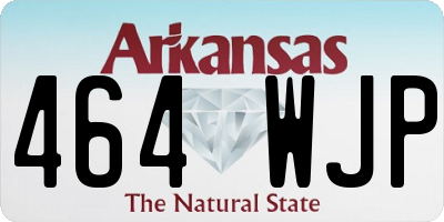 AR license plate 464WJP