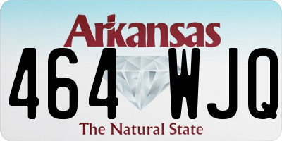 AR license plate 464WJQ