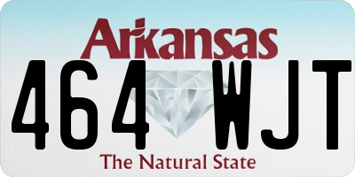 AR license plate 464WJT