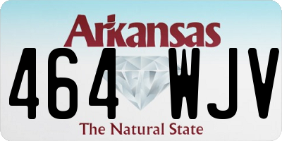 AR license plate 464WJV