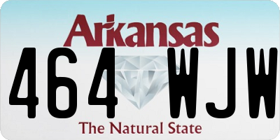 AR license plate 464WJW
