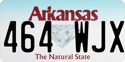 AR license plate 464WJX