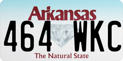 AR license plate 464WKC