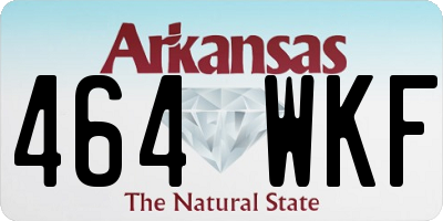 AR license plate 464WKF