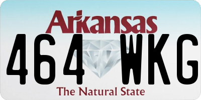 AR license plate 464WKG