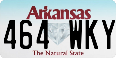 AR license plate 464WKY