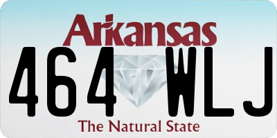 AR license plate 464WLJ