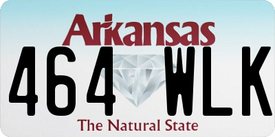 AR license plate 464WLK
