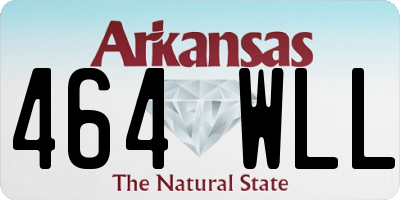 AR license plate 464WLL