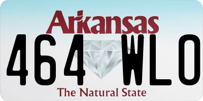 AR license plate 464WLO