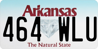 AR license plate 464WLU