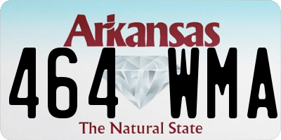 AR license plate 464WMA
