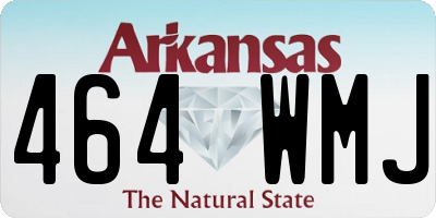 AR license plate 464WMJ