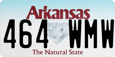 AR license plate 464WMW