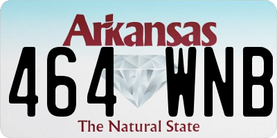 AR license plate 464WNB