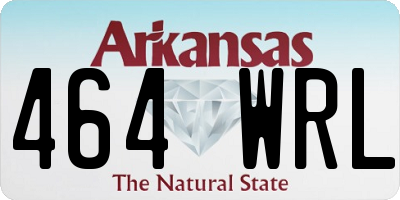 AR license plate 464WRL
