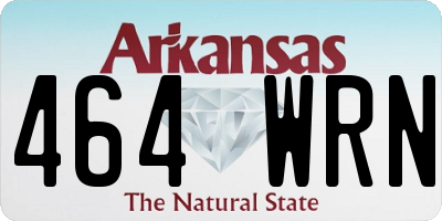 AR license plate 464WRN