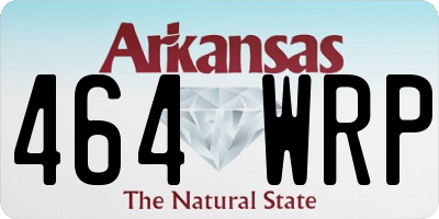 AR license plate 464WRP