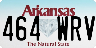 AR license plate 464WRV