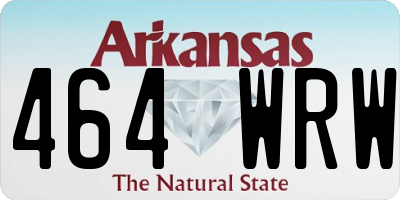 AR license plate 464WRW