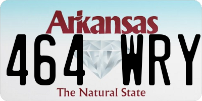 AR license plate 464WRY