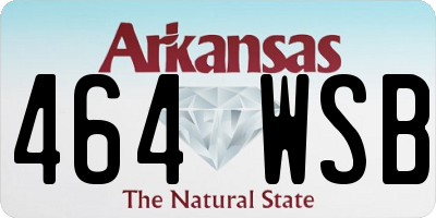 AR license plate 464WSB