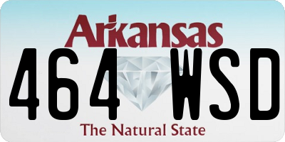AR license plate 464WSD