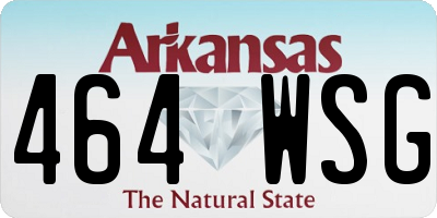 AR license plate 464WSG